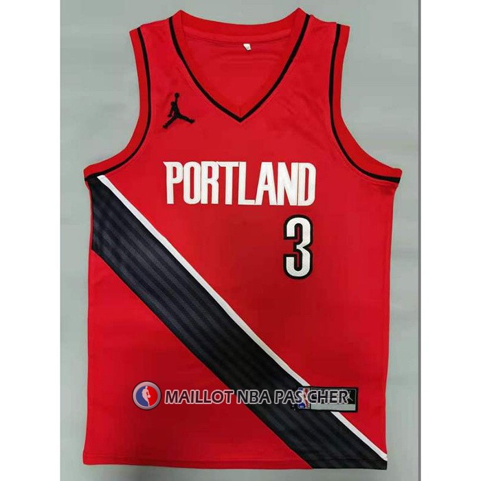 Maillot Portland Trail Blazers C.j. Mccollum Statement 2020-21 Rouge